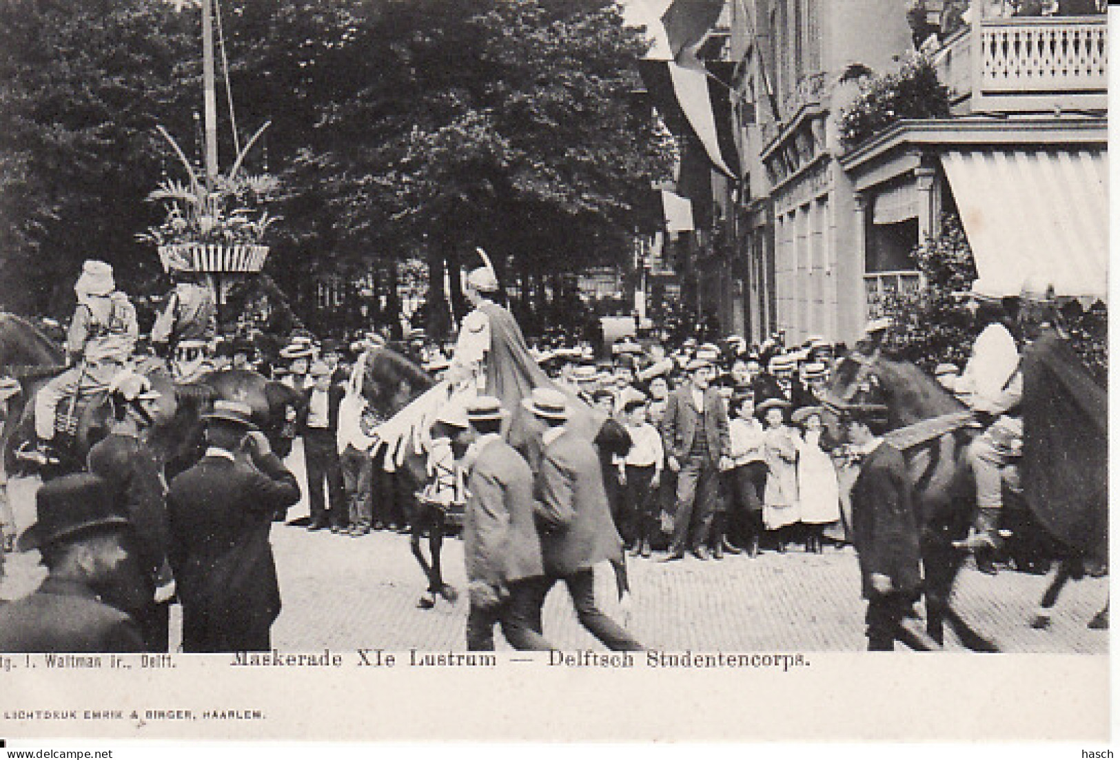 258996Delft, Delftsch Studentencorps Maskerade XIe Lustrum 14 Juli 1903 - Delft