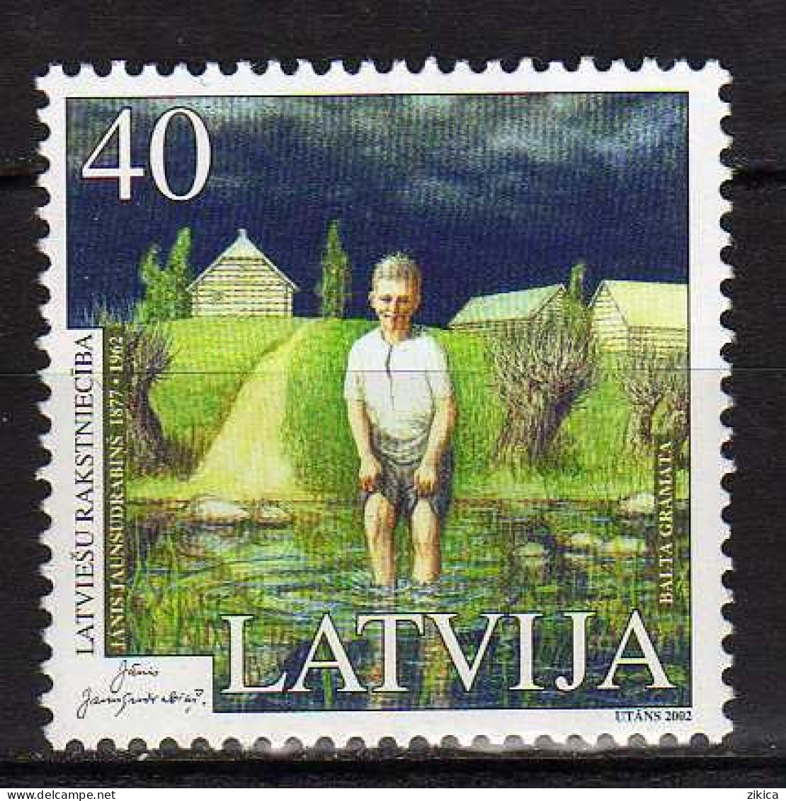 Latvia - 2002 The 125th Ann. Of The Birth Of Janis Jaunsudrabinsh, 1877-1962. MNH** - Lettland