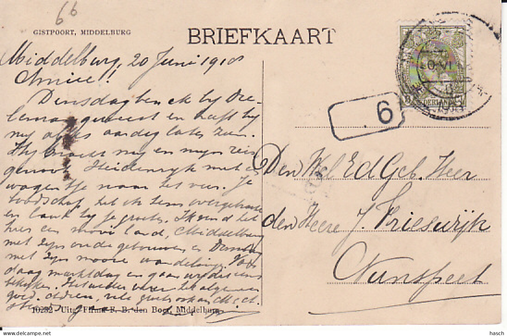 2589126Middelburg, Gistpoort 1918 - Middelburg