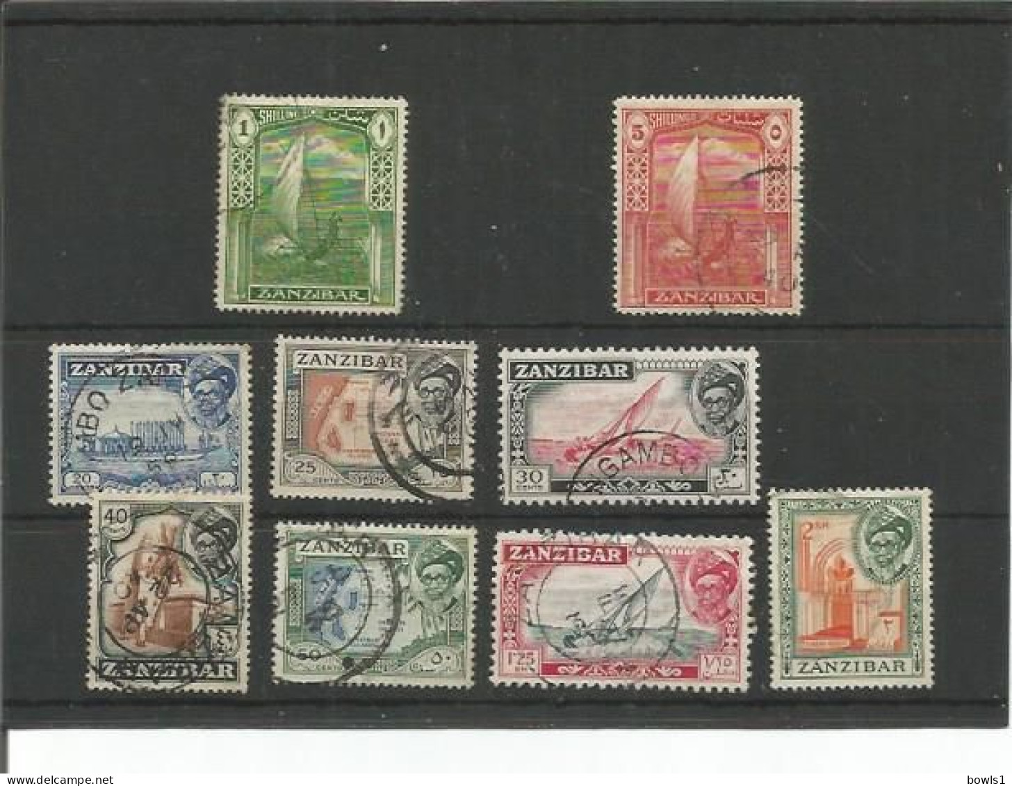 Zanzibar -  Selection  Of 9 Used  Stamps As Per Scan - Zanzibar (1963-1968)