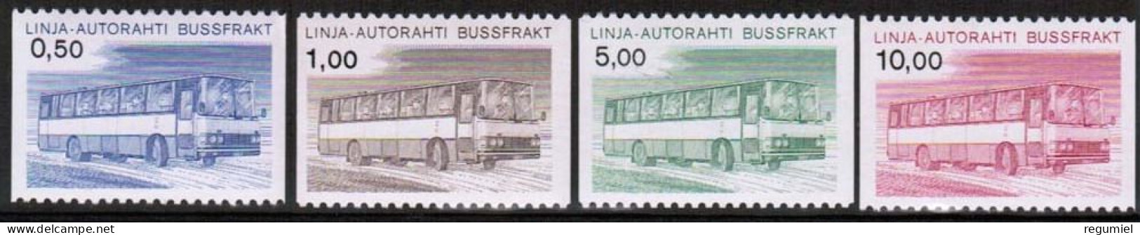 Finlandia Envios Bus 14/17 ** MNH 1981 - Pacchi Tramite Autobus