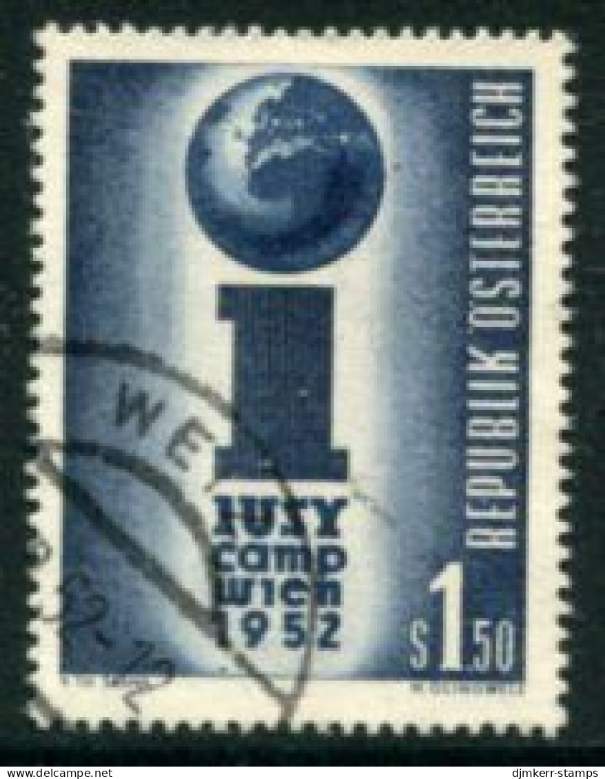 AUSTRIA 1952 Union Of Socialist Youth Used.  Michel 974 - Oblitérés