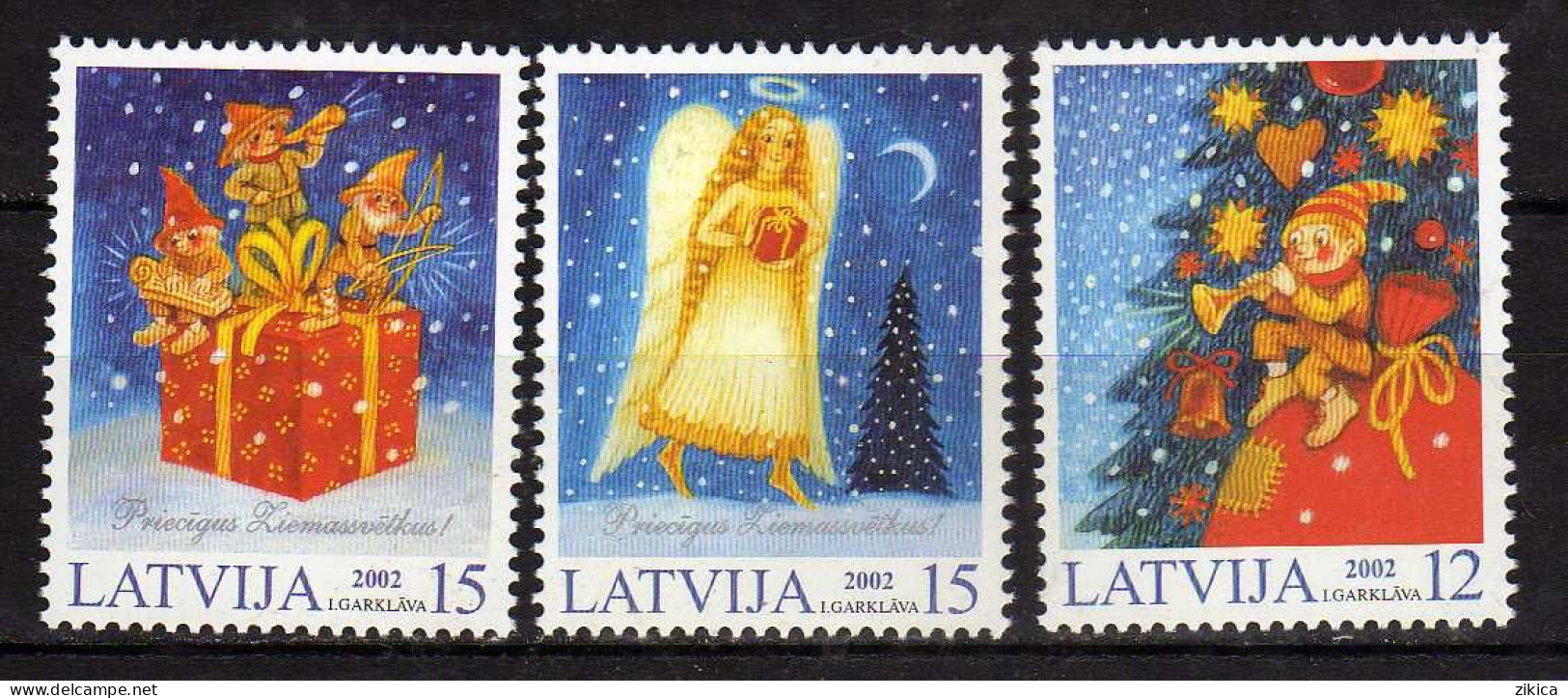 Latvia - 2002 Merry Christmas. Navidad. Noel. MNH** - Lettland