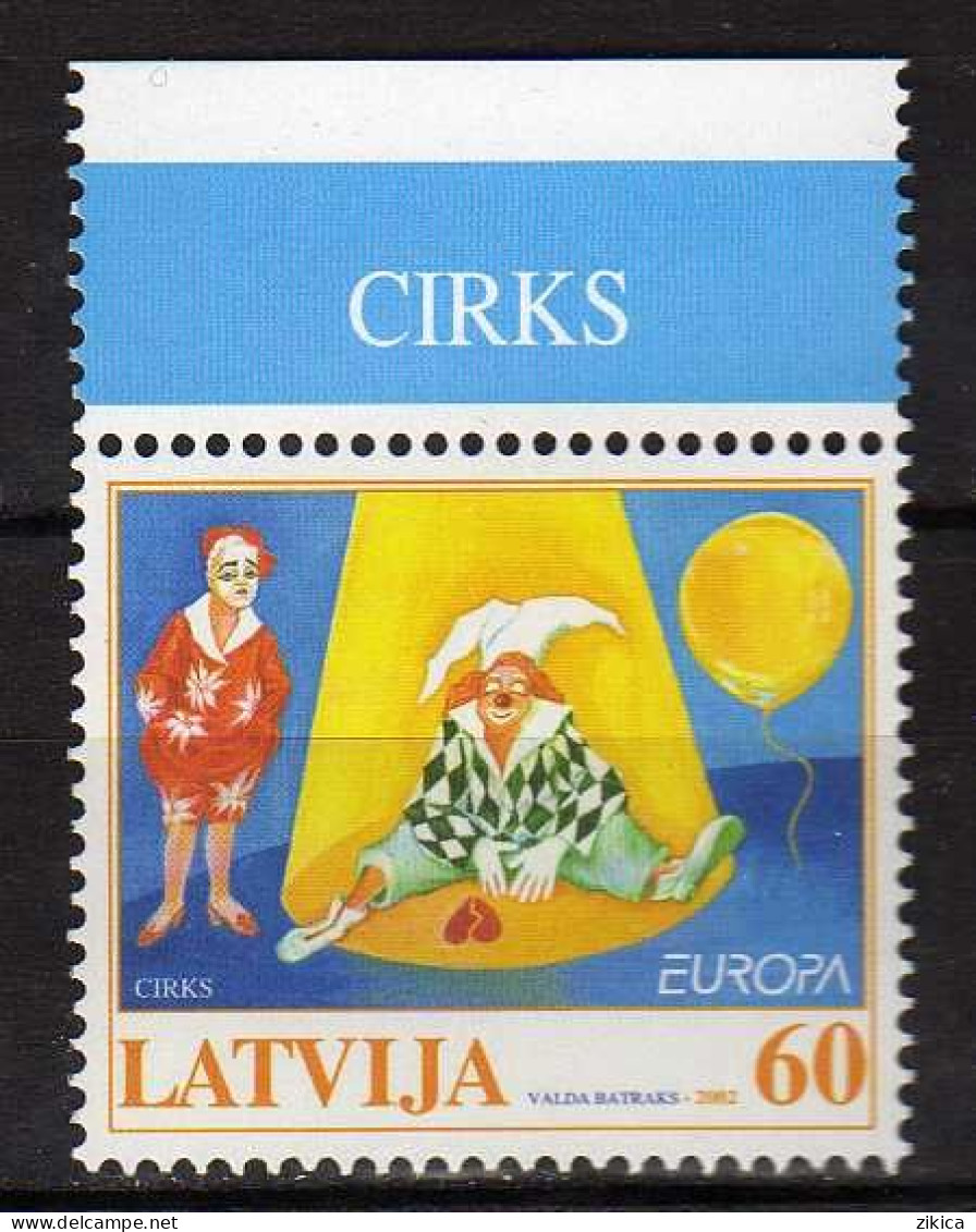 Latvia - 2002 EUROPA Stamps - Circus. MNH** - Lettland