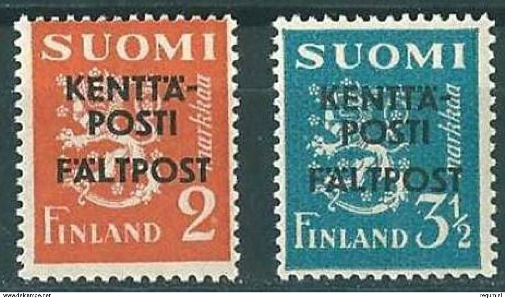 Finlandia Militares  2/3 * Charnela.1943 - Militari