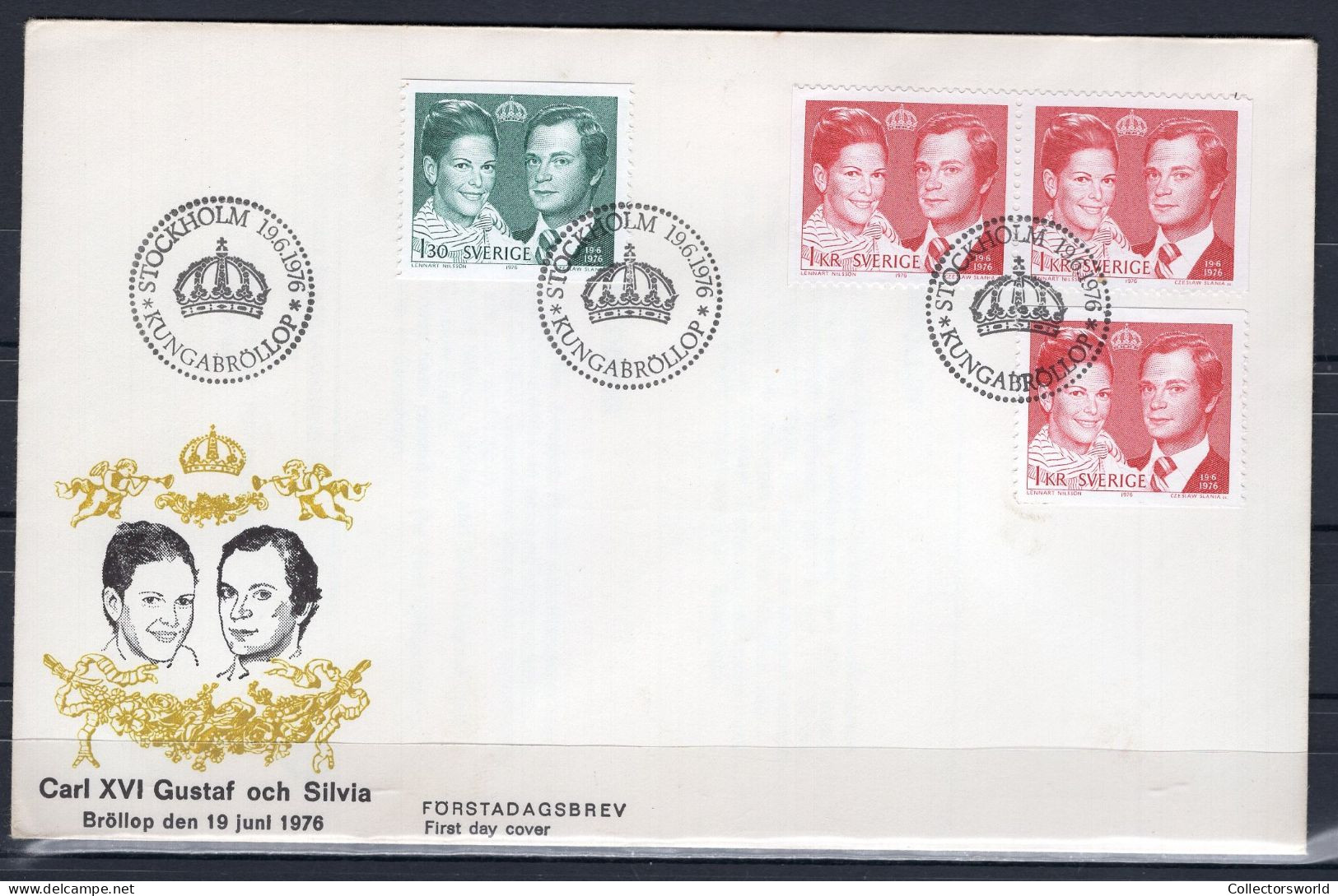 Sweden 1976 FDC Royal Wedding - Lettres & Documents