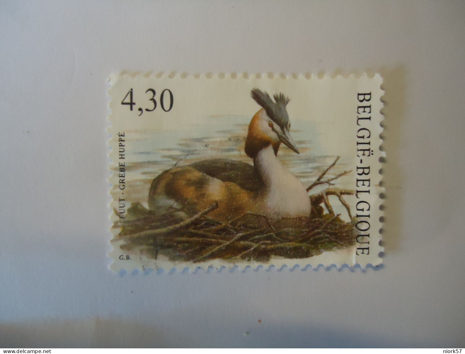 BELGIUM  USED    STAMPS      BIRDS   BIRD DUCKS   4.30 - Patos