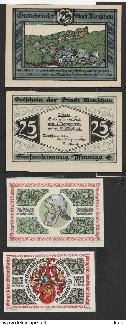 Lot A 24 --11 Notgeld ALLEMAGNE - Lots & Kiloware - Banknotes