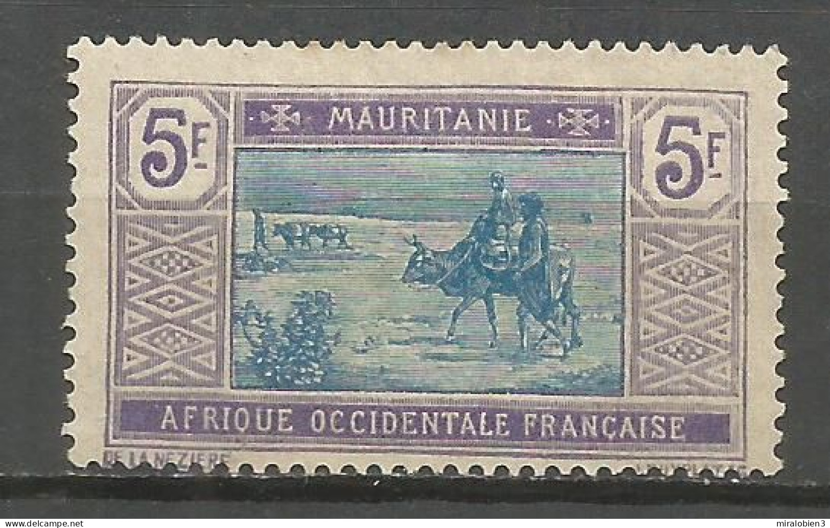 MAURITANIA COLONIA FRANCESA YVERT NUM. 33 NUEVO SIN GOMA - Unused Stamps