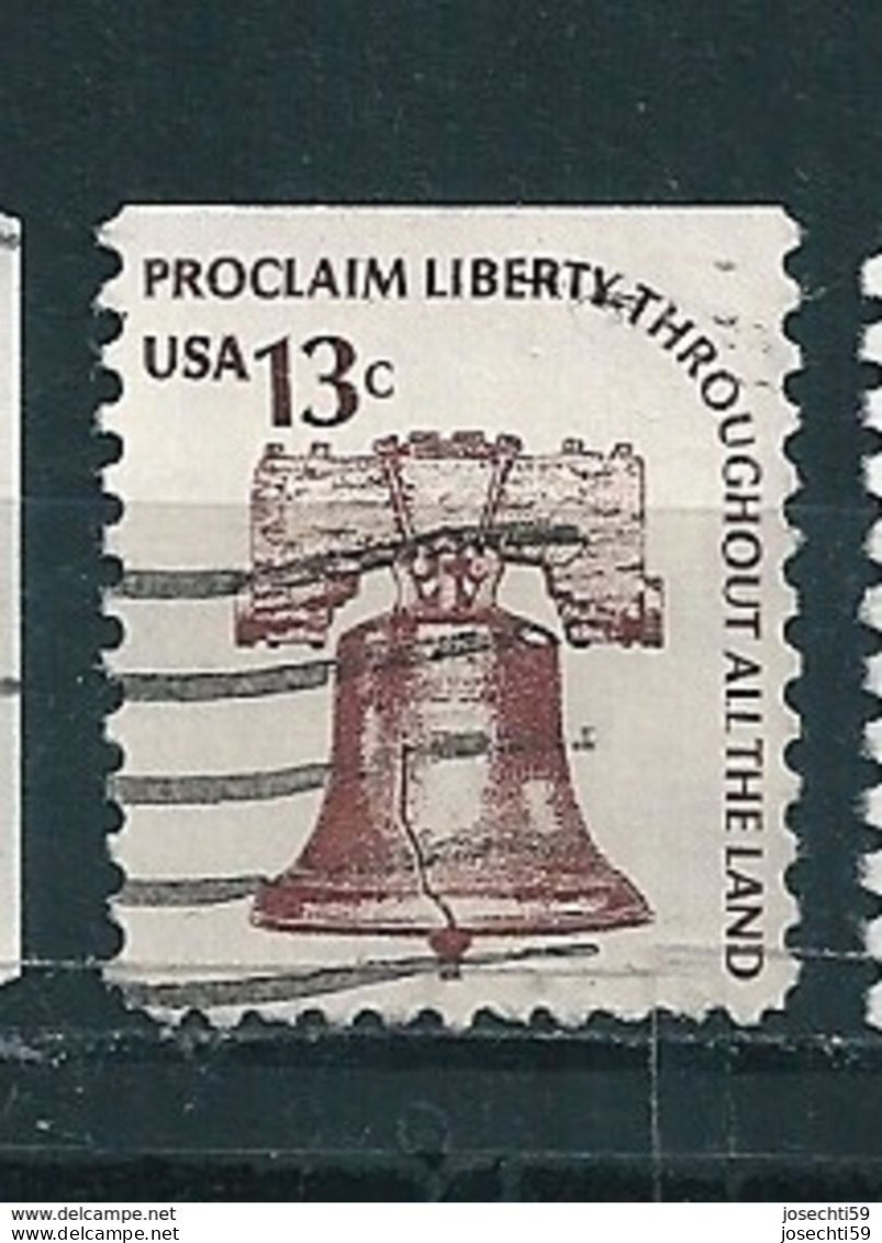 N° 1074 A Proclaim Liberty Throughout Ail The Land 13c., Brun  Timbre Stamp Etats-Unis (1975) Oblitéré USA - Oblitérés