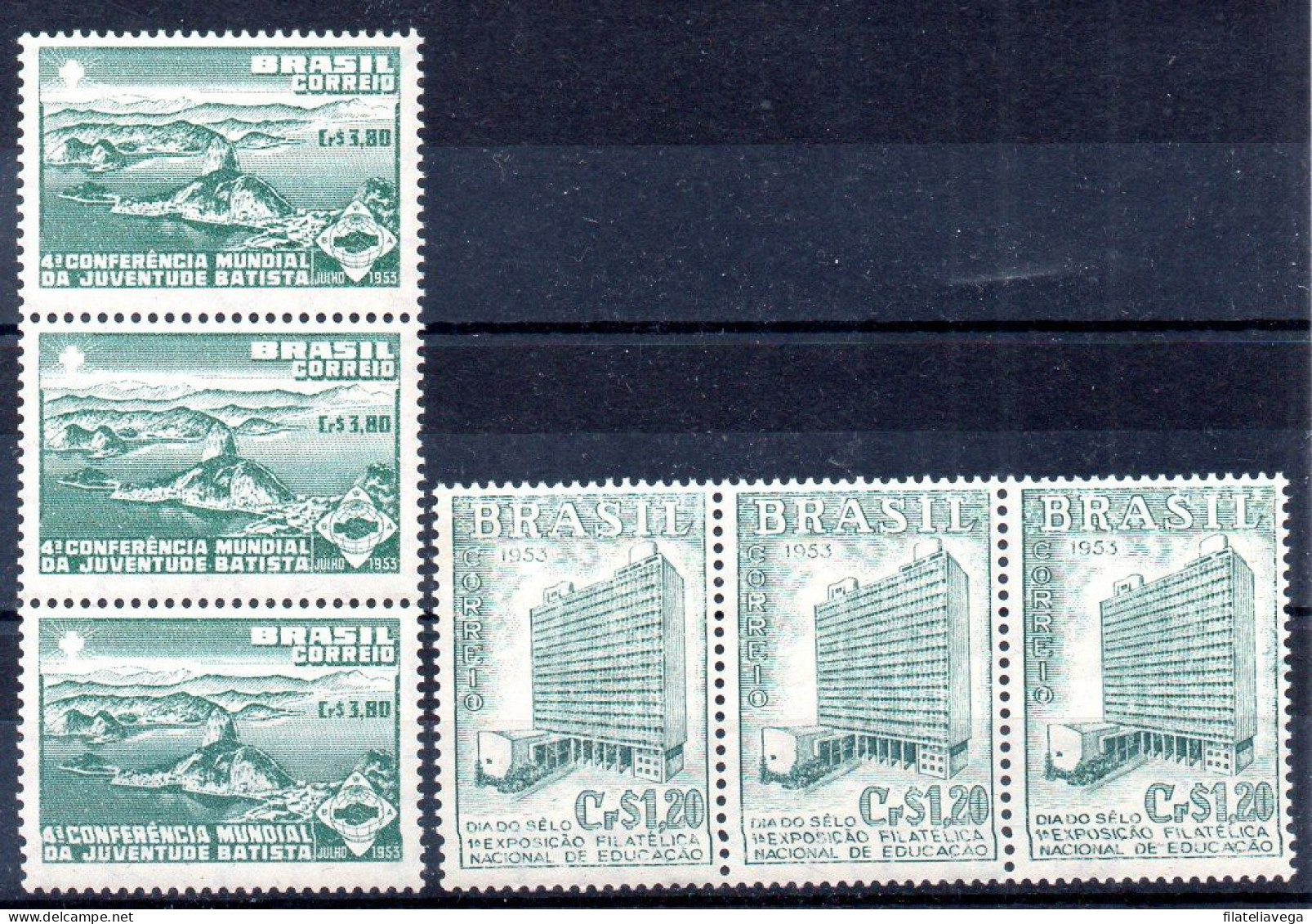 Brasil Bloques De Cuatro Nº Yvert 533 + 534 ** - Unused Stamps