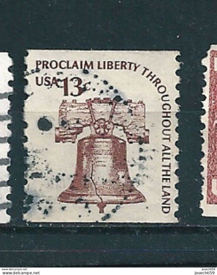 N° 1074 A Proclaim Liberty Throughout Ail The Land 13c., Brun  Timbre Stamp Etats-Unis (1975) Oblitéré USA - Oblitérés