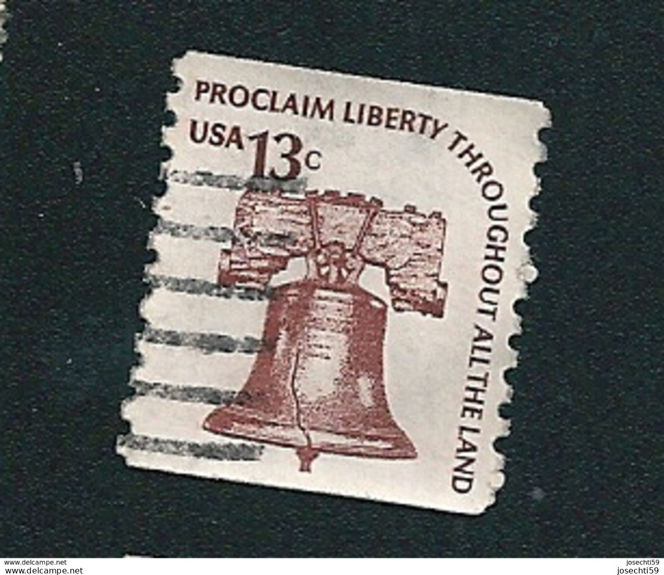 N° 1074 A Proclaim Liberty Throughout Ail The Land 13c., Brun  Timbre Stamp Etats-Unis (1975) Oblitéré USA - Used Stamps