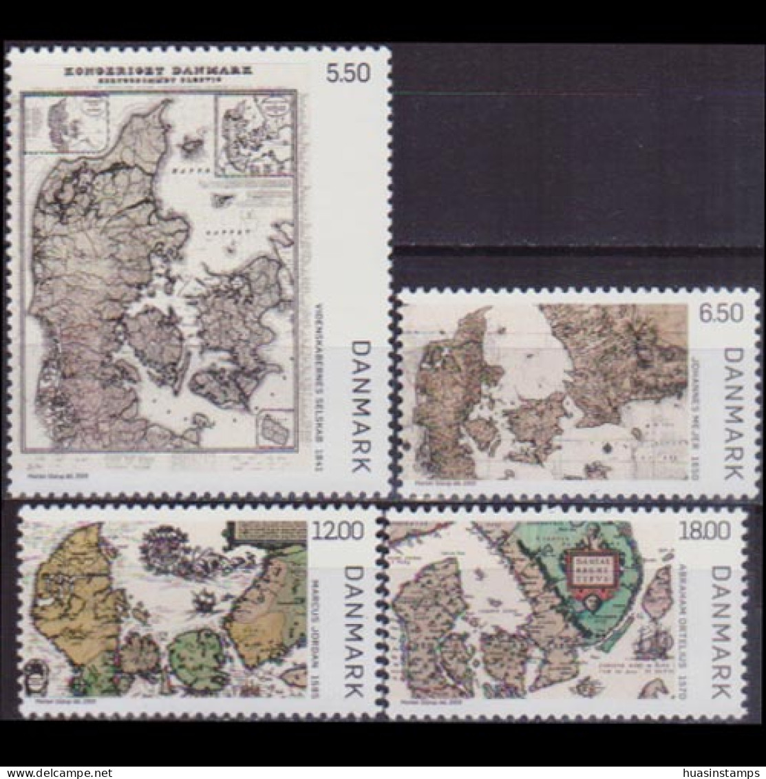 DENMARK 2009 - Scott# 1438-41 Historic Maps Set Of 4 MNH - Neufs