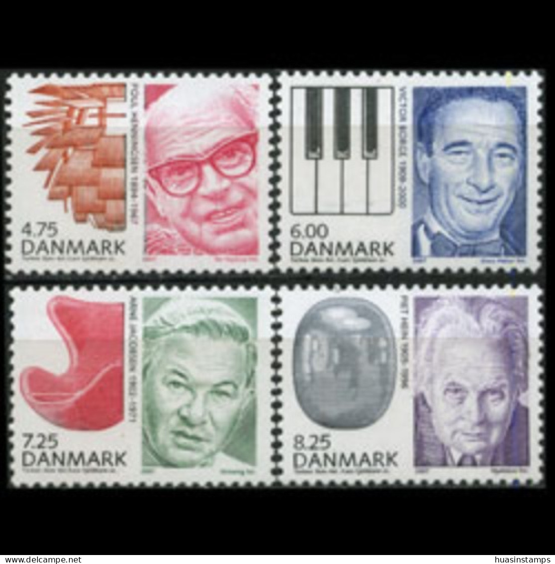 DENMARK 2007 - Scott# 1393-6 Famous Men Set Of 4 MNH - Nuevos