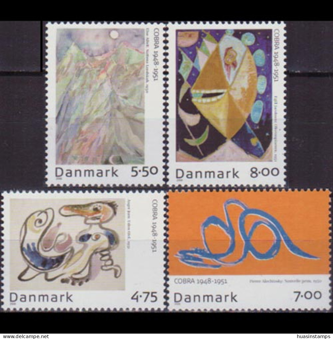 DENMARK 2006 - Scott# 1367-70 COBRA Paintings Set Of 4 MNH - Ongebruikt