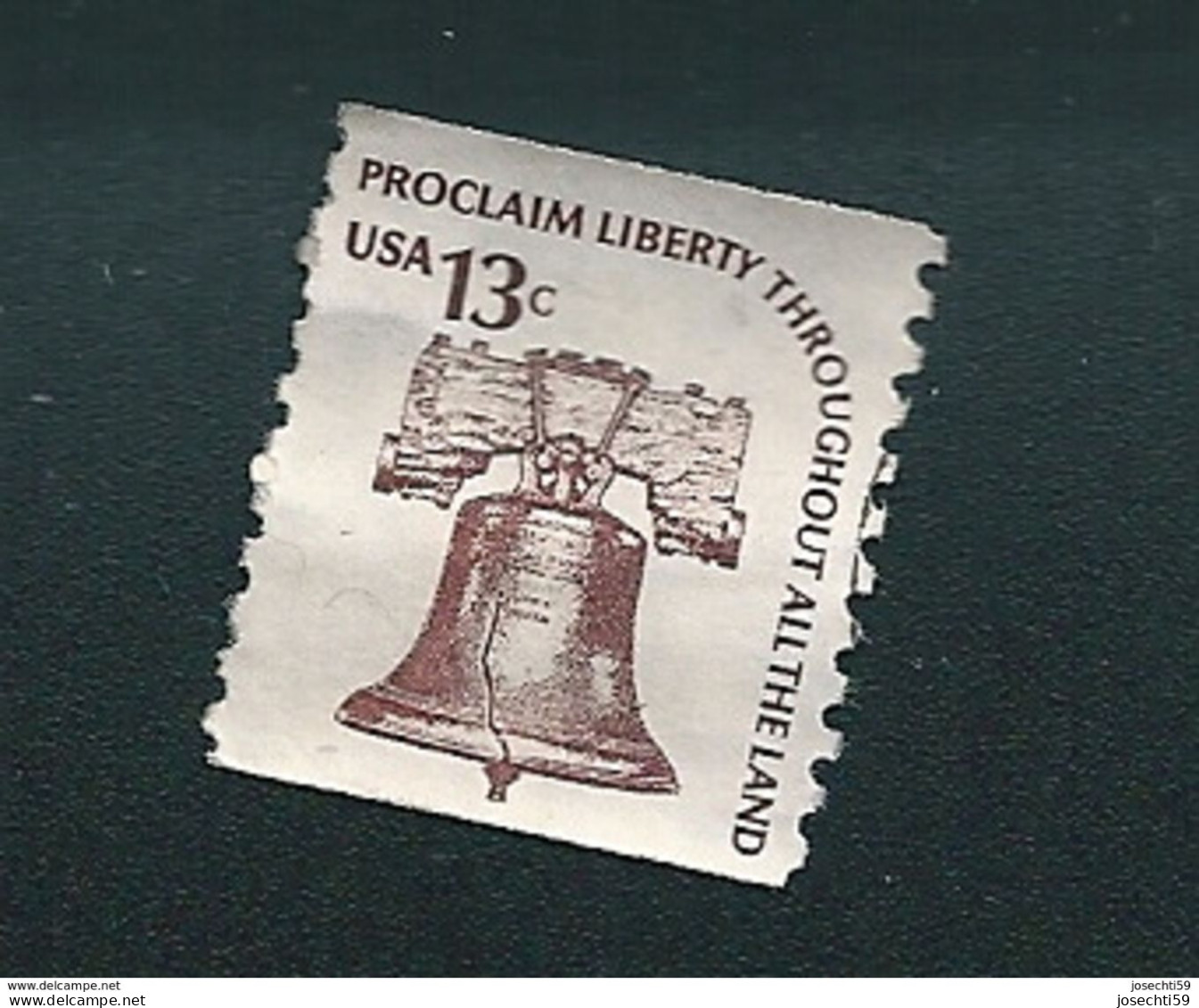 N° 1074 A Proclaim Liberty Throughout Ail The Land 13c., Brun  Timbre Stamp Etats-Unis (1975) Oblitéré USA - Gebruikt