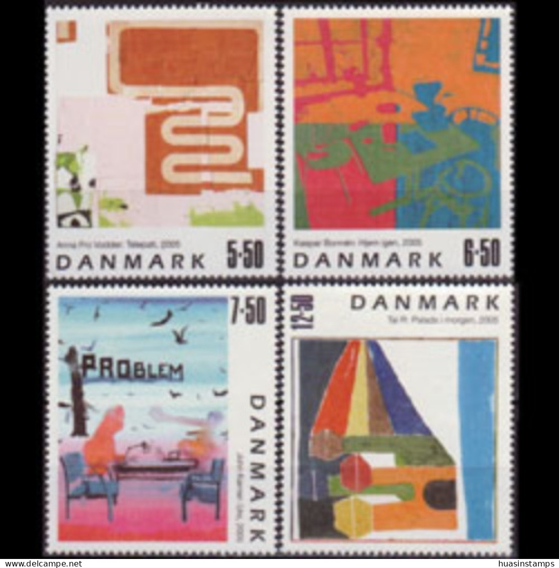 DENMARK 2005 - Scott# 1333-6 Modern Paintings Set Of 4 MNH - Neufs