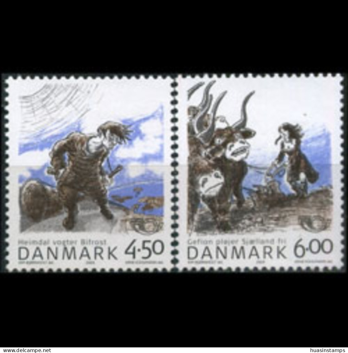 DENMARK 2004 - Scott# 1273-4 Norse Gods Set Of 2 MNH - Neufs