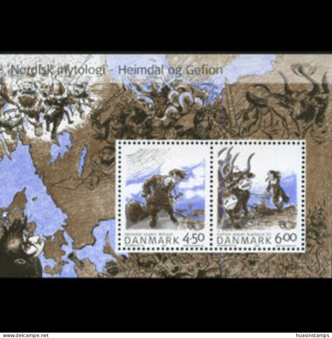 DENMARK 2004 - Scott# 1274a S/S Norse Gods MNH - Nuevos