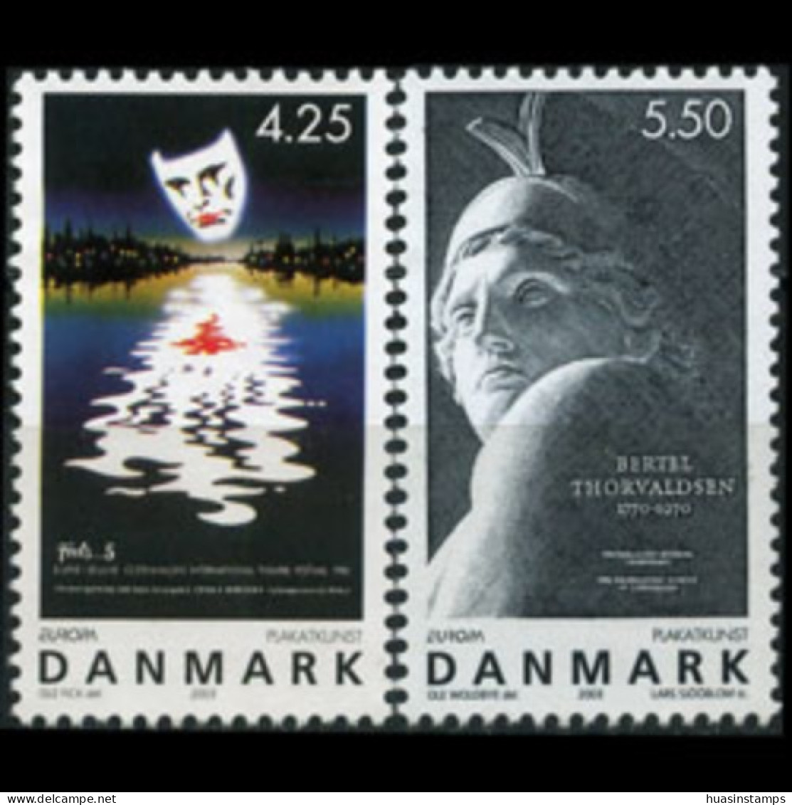 DENMARK 2003 - Scott# 1250-1 Europa-Poster Art Set Of 2 MNH - Nuevos