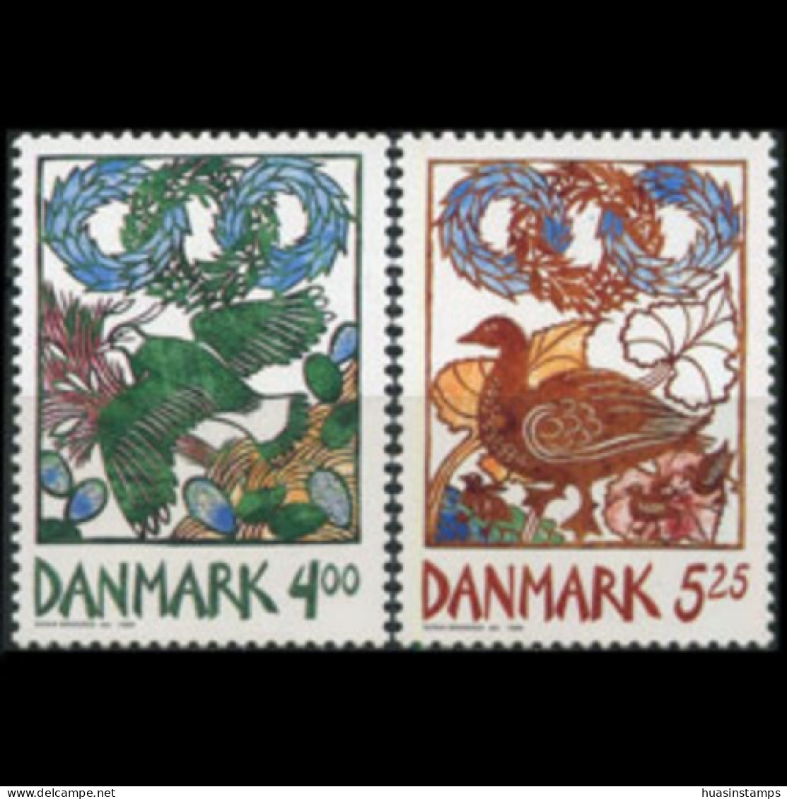 DENMARK 1999 - Scott# 1150-1 Spring Birds Set Of 2 MNH - Unused Stamps