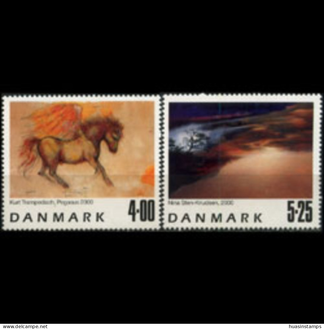 DENMARK 2000 - Scott# 1190-1 Modern Paintings Set Of 2 MNH - Unused Stamps