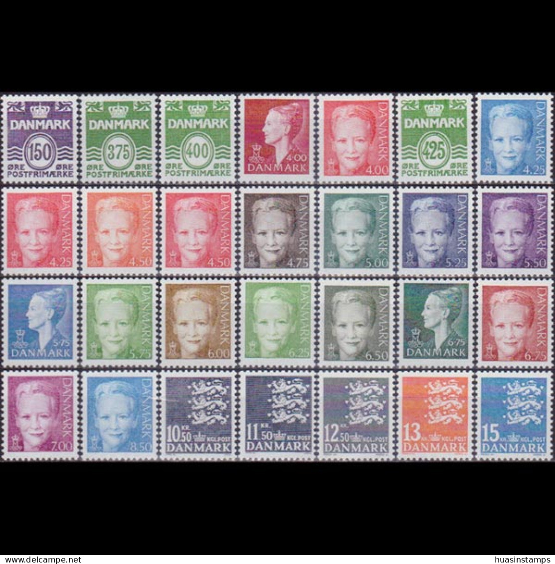 DENMARK 1998 - Scott# 1111-38 Queen Margrethe Set Of 28 MNH - Nuevos