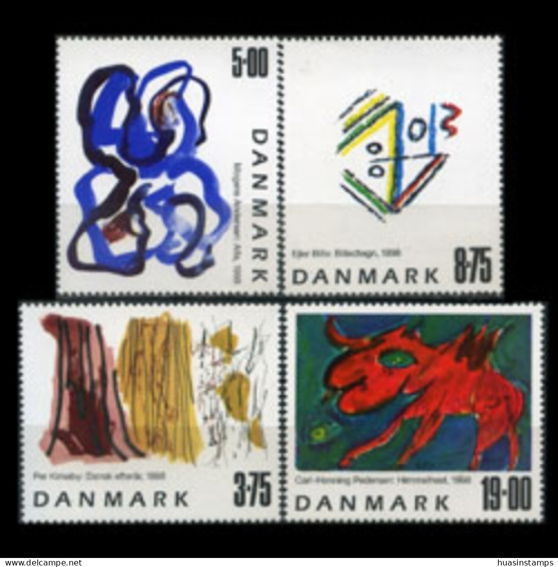 DENMARK 1998 - Scott# 1102-5 Modern Paintings Set Of 4 MNH - Ungebraucht