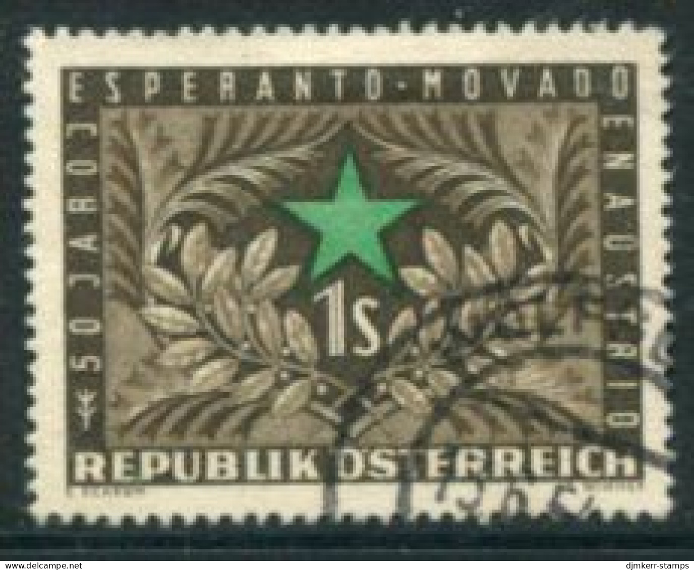 AUSTRIA 1954 Esperanto Movement Used.  Michel 1005 - Oblitérés