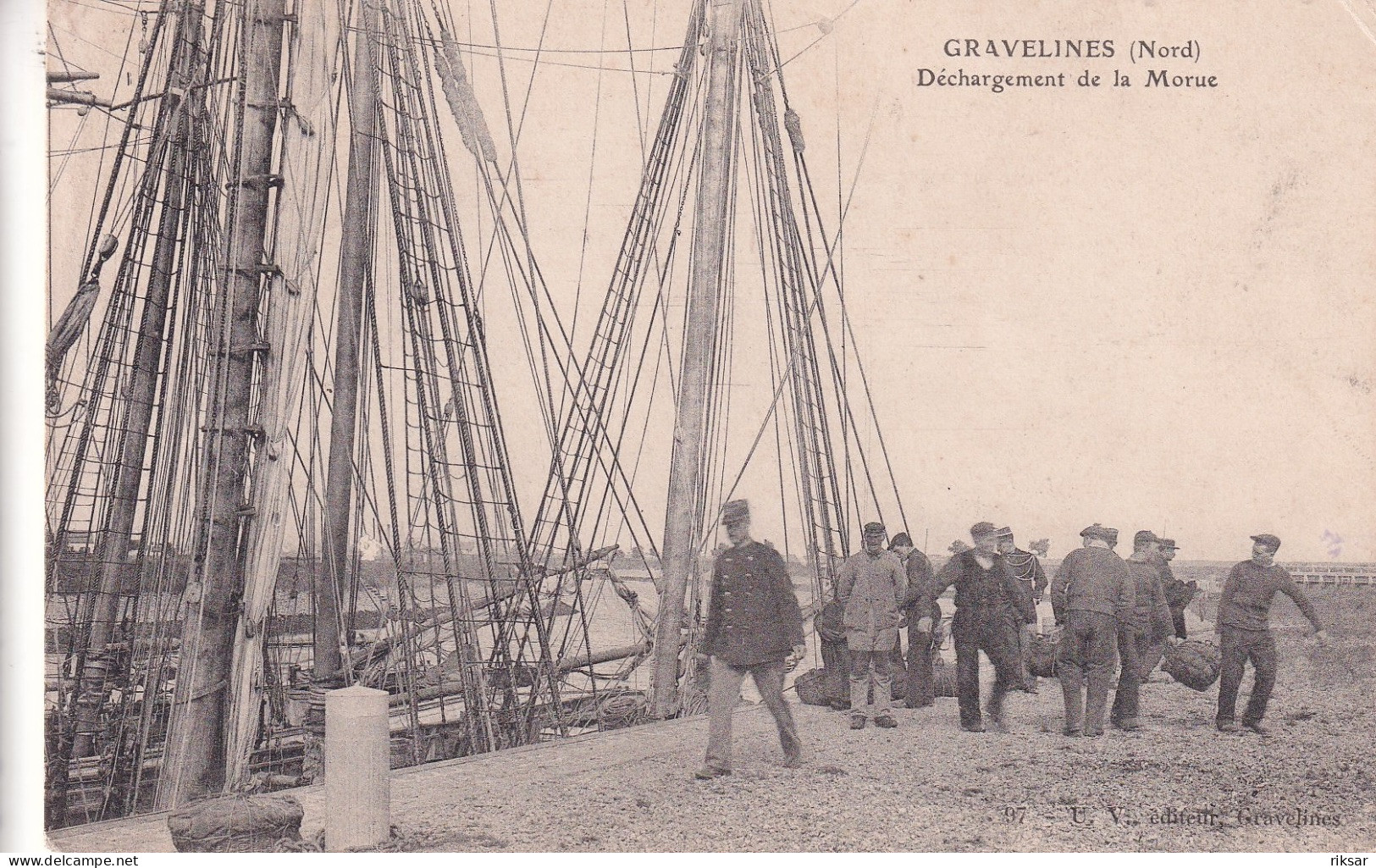 GRAVELINES(DECHARGEMENT DE LA MORUE) - Gravelines