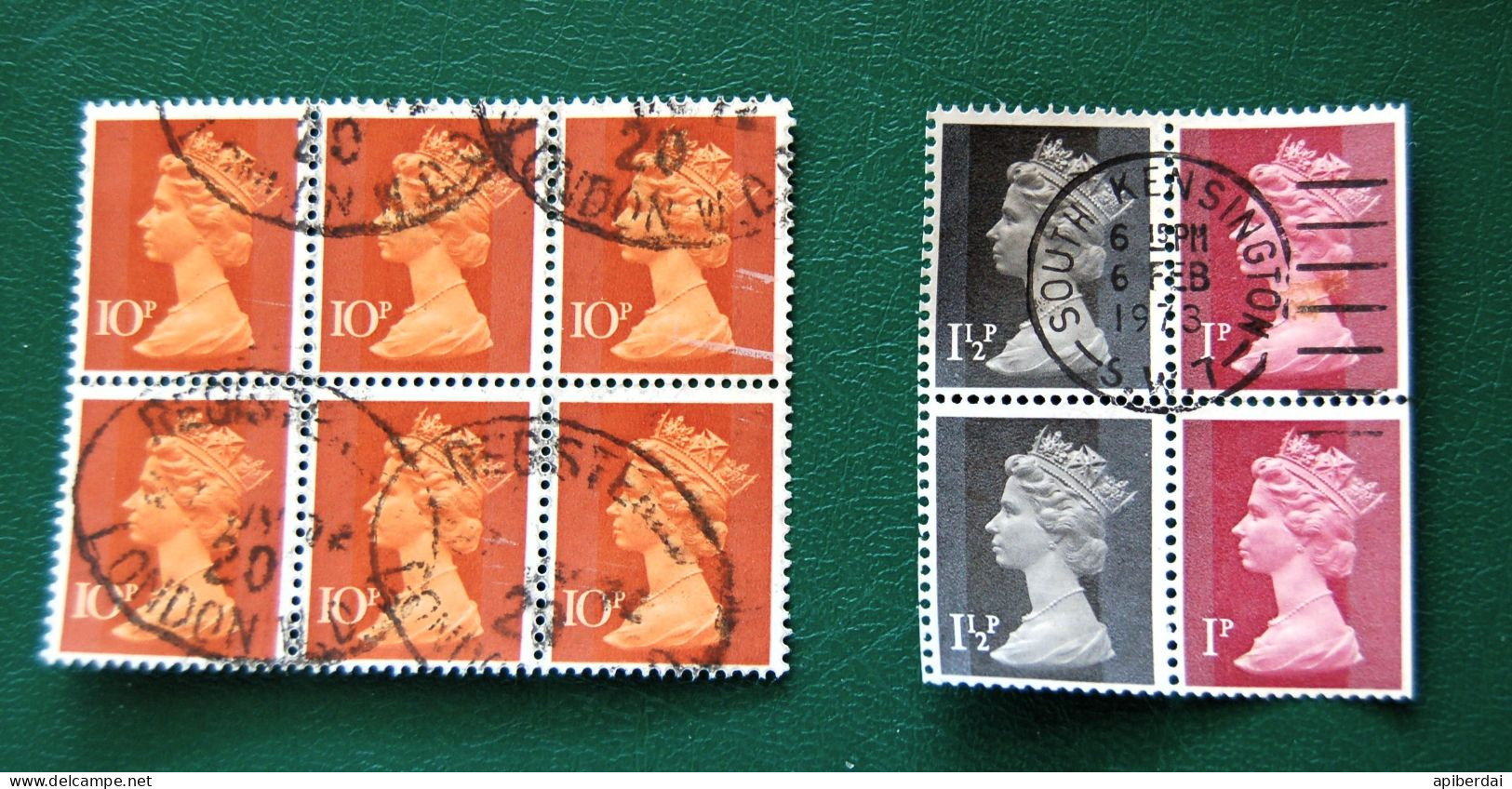 Great Britain  - 58 " Machin EII " Differents Values Stamps Used - Machins