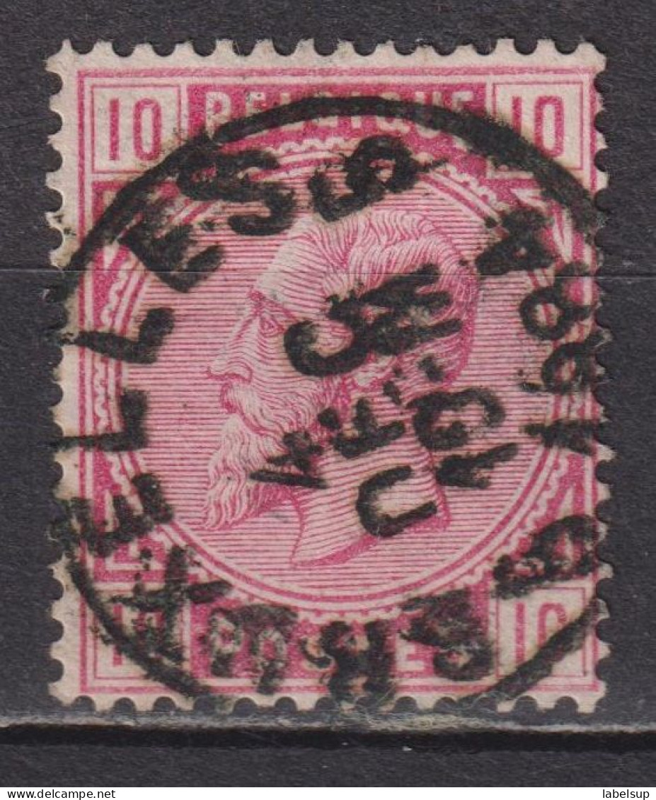 Timbre Oblitéré De Belgique  Léopold II De 1883 N° 38 MI 35 - 1883 Léopold II