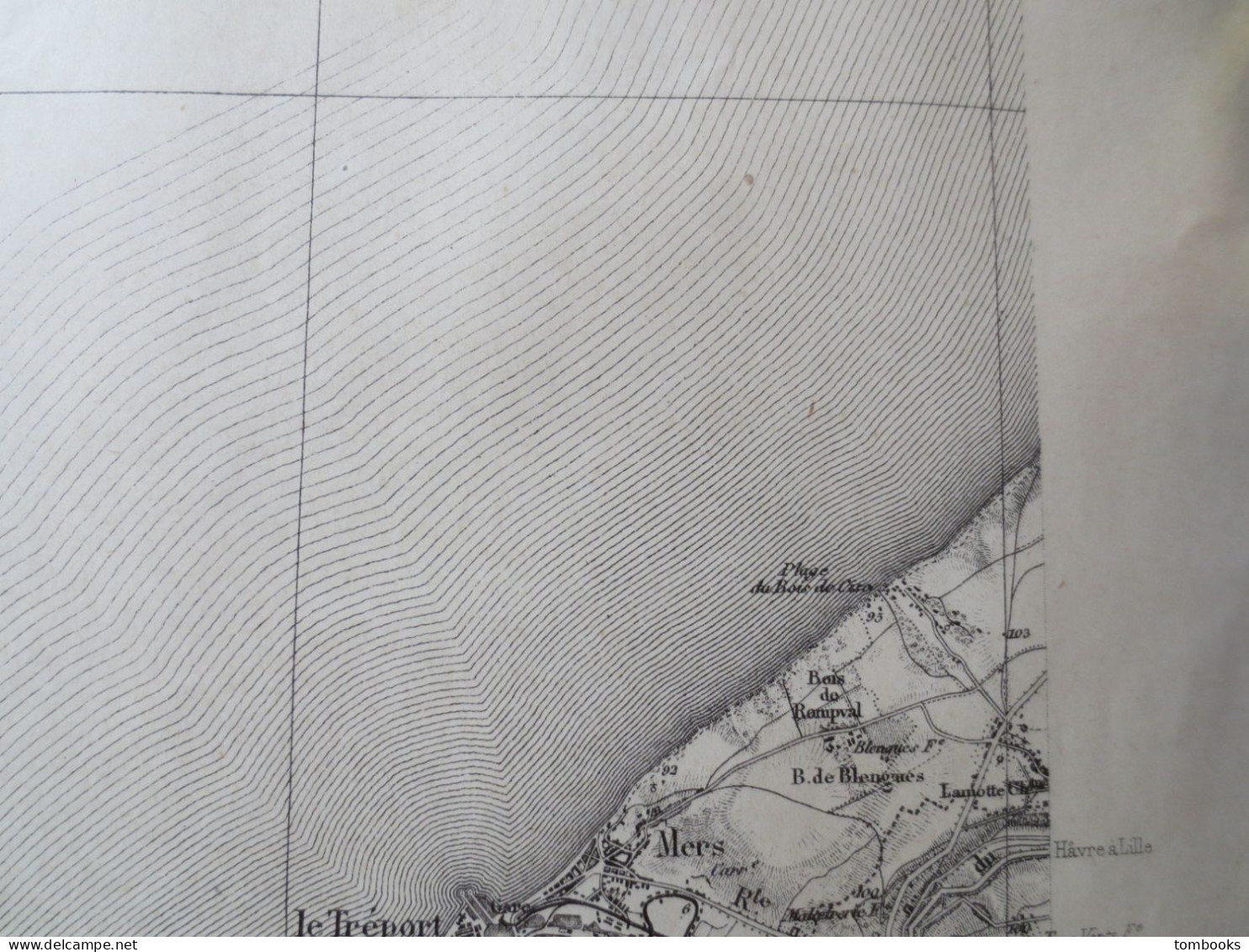80 - Abbeville - Ensemble de 4 cartes Maritimes et Terrestres - 1889 levé 1902 - B.E  -