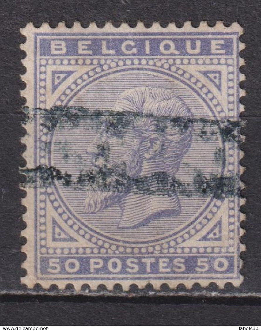 Timbre Oblitéré De Belgique  Léopold II De 1883 N° 41 MI 38 - 1883 Leopoldo II