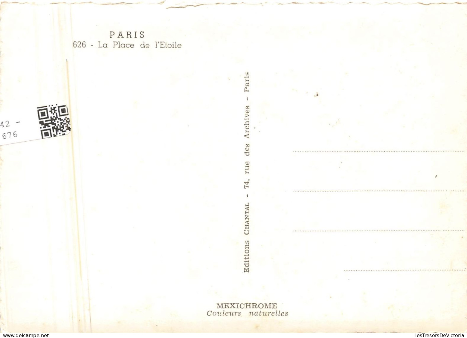 FRANCE - Paris - Vue De La Place De L'étoile - Animé - Vue Générale - Carte Postale Ancienne - Eiffeltoren