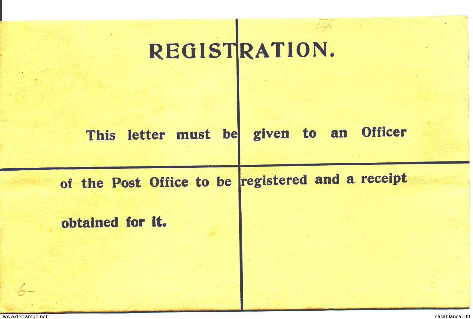 Singapore , Reg. Letter Envelope, Unused, 1915 - Singapore (...-1959)
