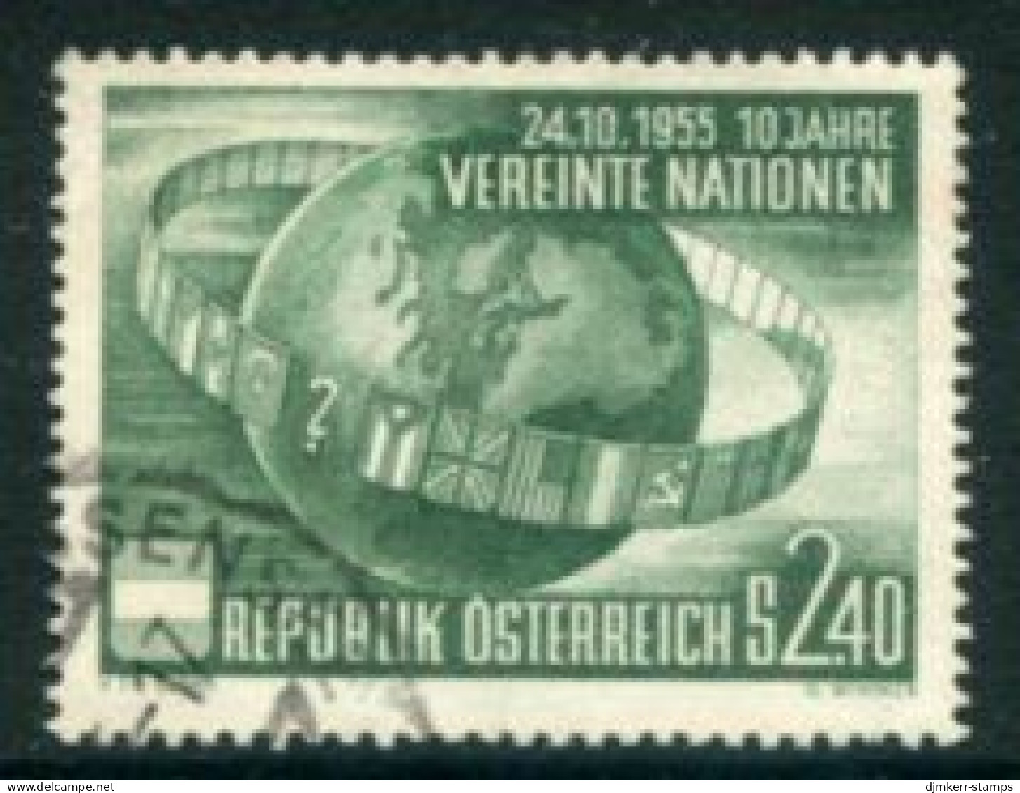 AUSTRIA 1955 UN 10th Anniversary Used.  Michel 1022 - Used Stamps