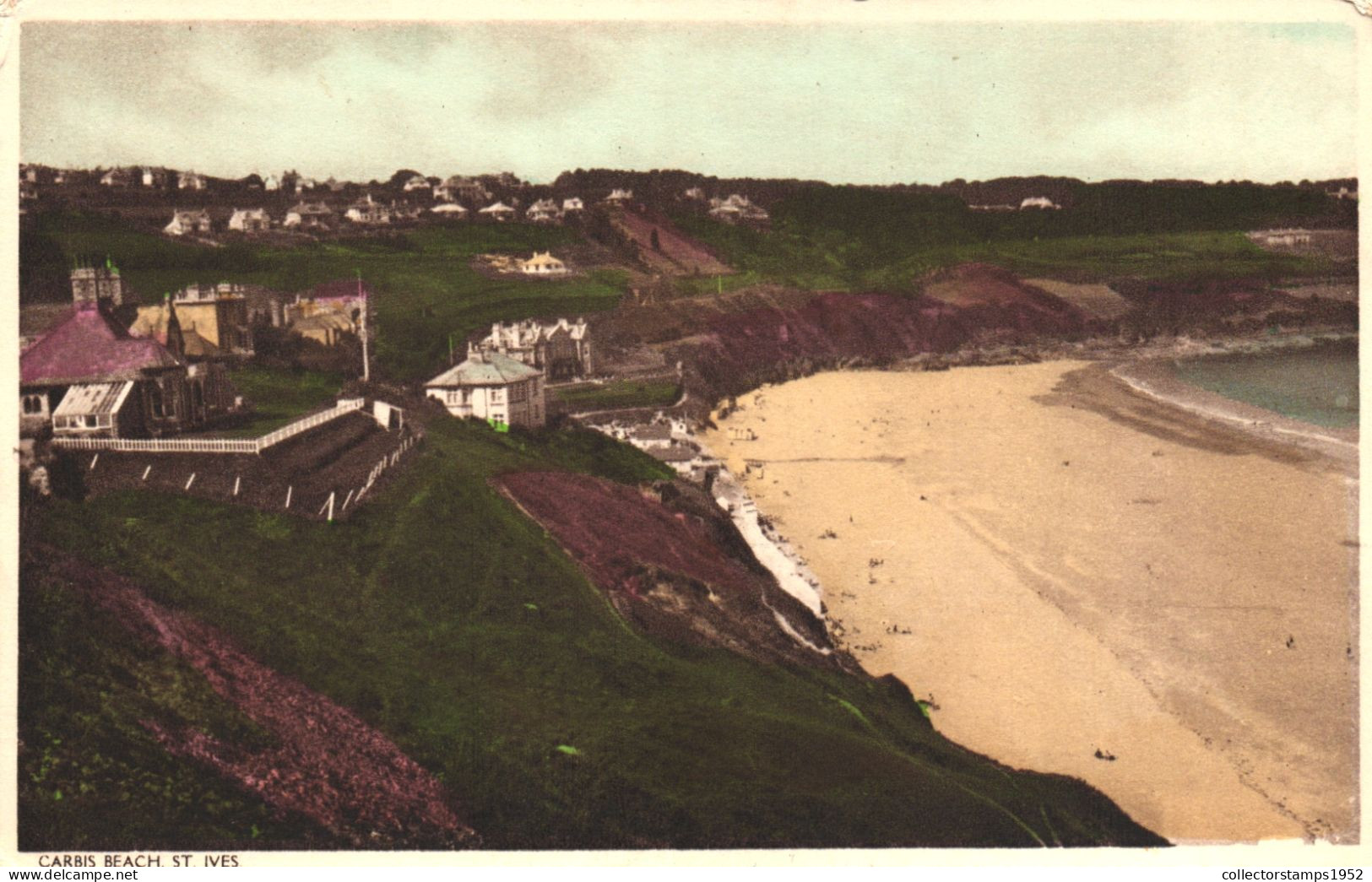 ST IVES, CORNWALL, BEACH, ARCHITECTURE, ENGLAND, UNITED KINGDOM, POSTCARD - St.Ives