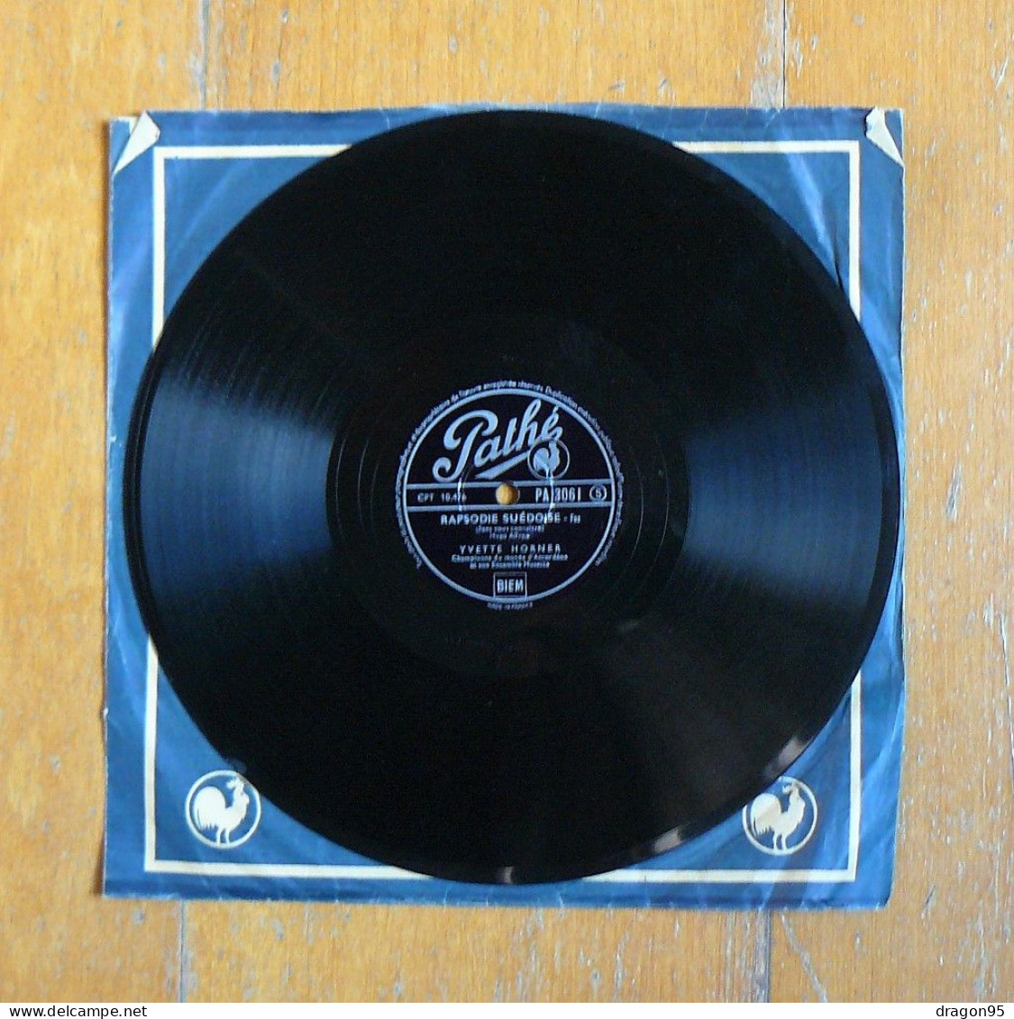 Yvette HORNER : Rapsodie Suédoise / Fleur Du Tyrol - Pathé PA 3061 - 78 Rpm - Schellackplatten