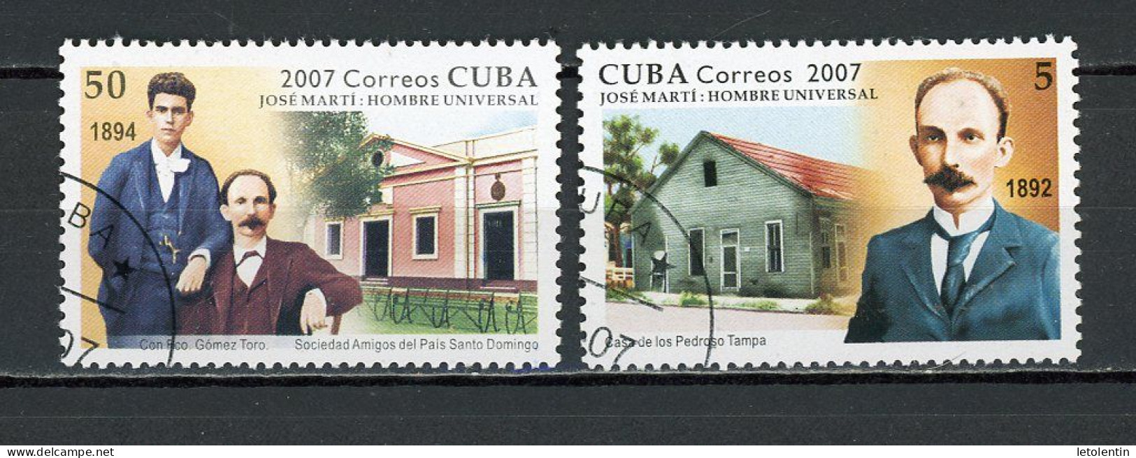 CUBA -  JOSÉ MARTI  N°Yt 4424+4432 Obli. - Used Stamps