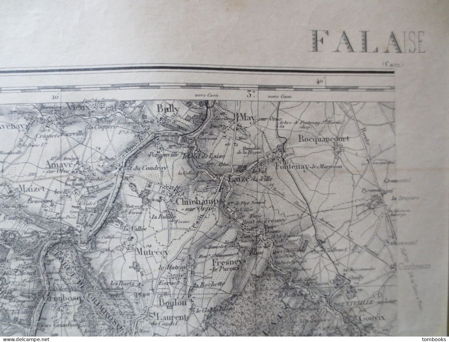 14 - Falaise  - Ensemble De 4 Cartes Terrestres - 1889 Levé 1910 - B.E  - - Topographische Karten