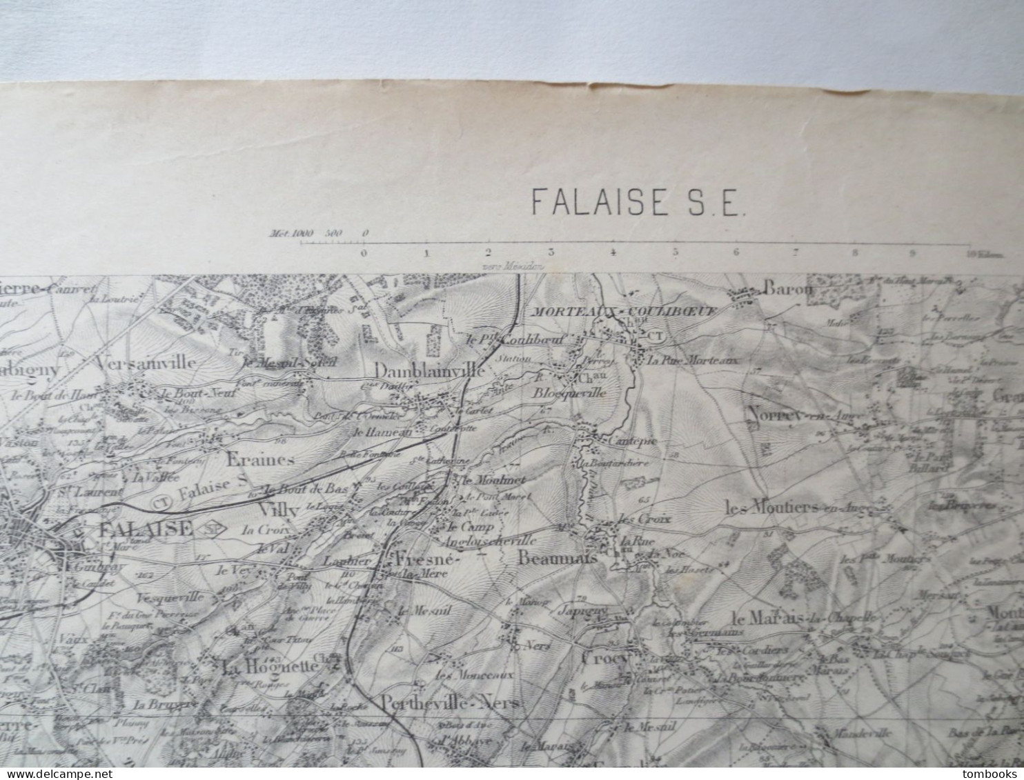 14 - Falaise  - Ensemble De 4 Cartes Terrestres - 1889 Levé 1910 - B.E  - - Cartes Topographiques