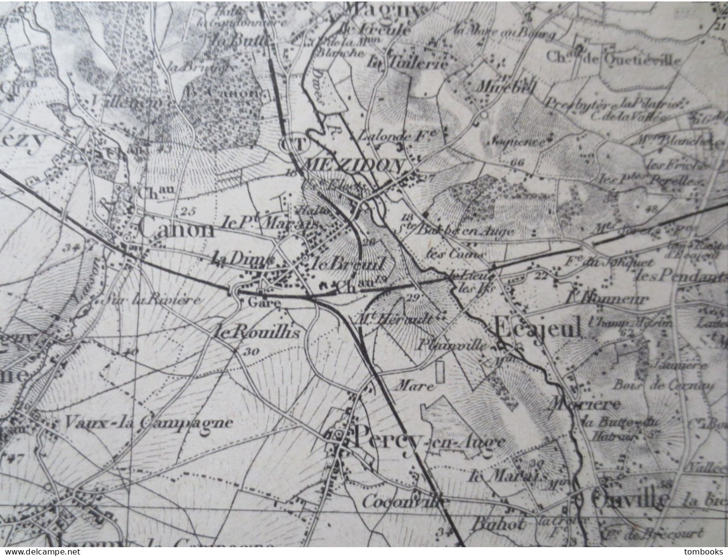 14 - Falaise  - Ensemble de 4 cartes Terrestres - 1889 levé 1910 - B.E  -