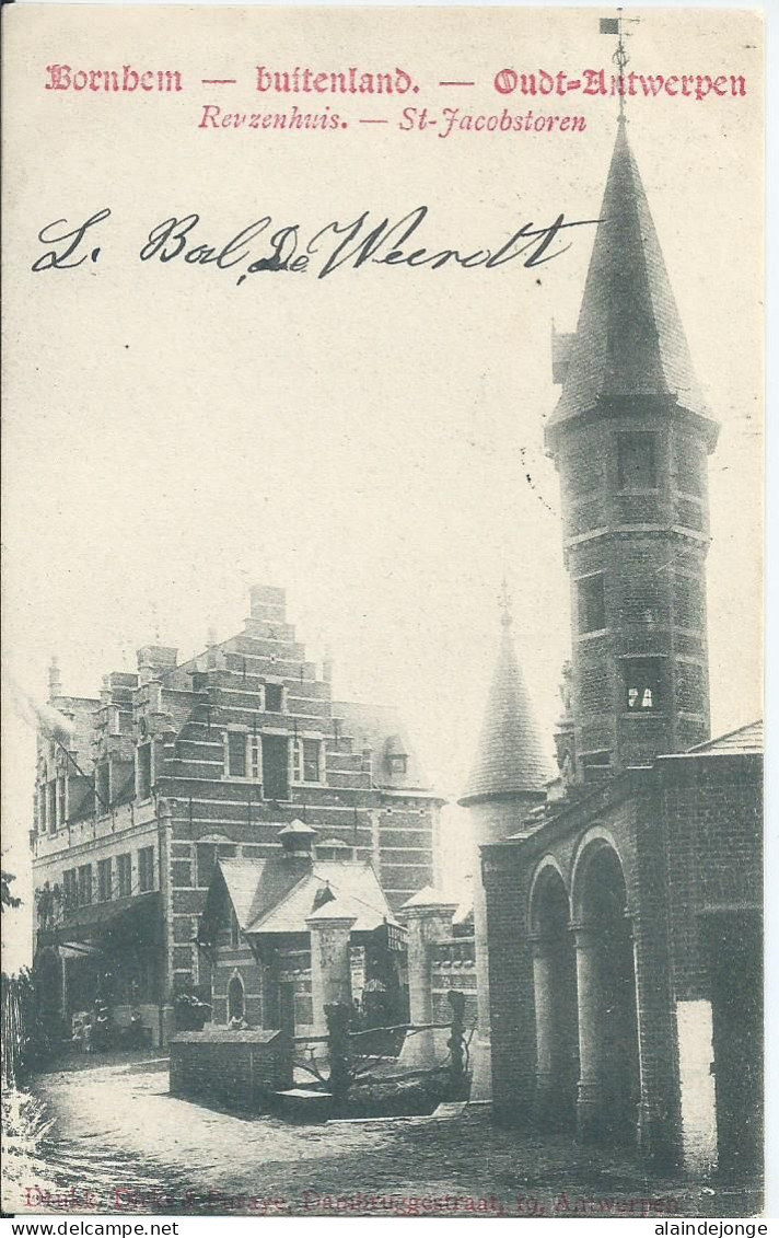 Bornem - Bornhem - Buitenland Bornhem - Reuzenhuis - St Jacobstoren - 1906 - Bornem