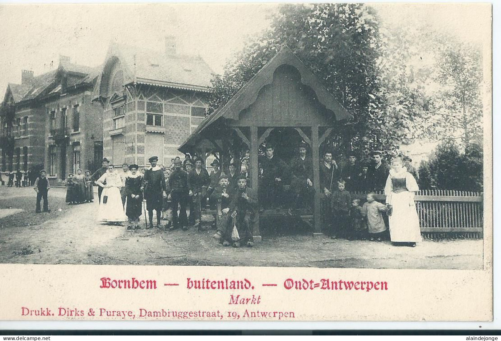 Bornem - Bornhem - Buitenland - Markt - 1907 - Bornem