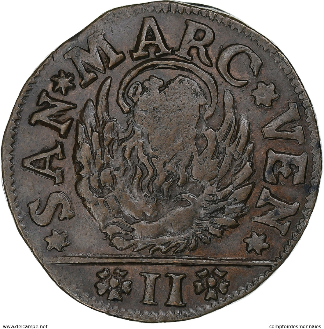 République De Venise, Dalmatie Et Albanie, Gazzetta, 2 Soldi, 1684-1691 - Venecia