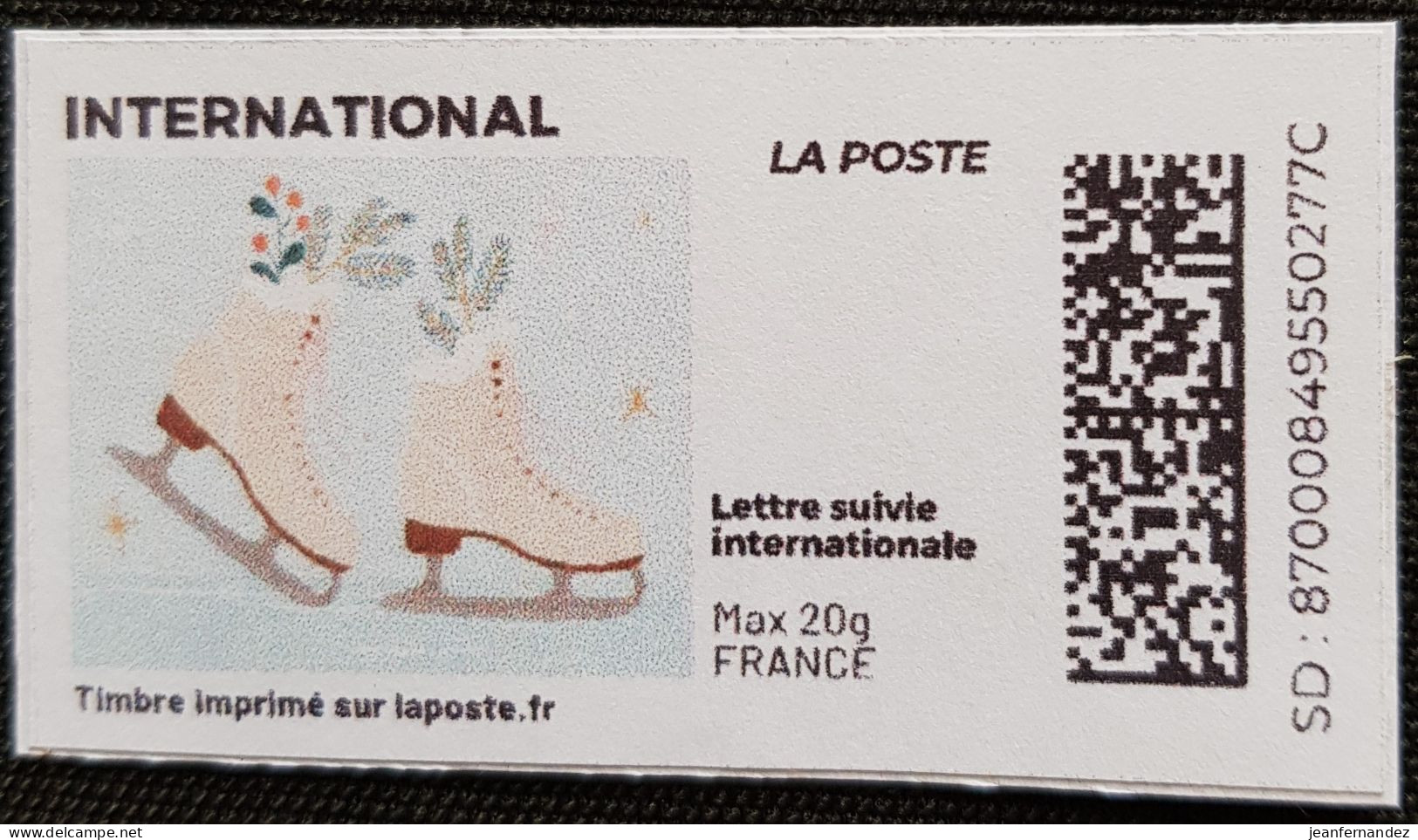 France > Personnalisés Hiver - Printable Stamps (Montimbrenligne)