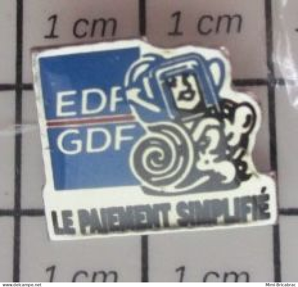713J Pin's Pins / Beau Et Rare / EDF GDF / LE PAIEMENT SIMPLIFIé - EDF GDF