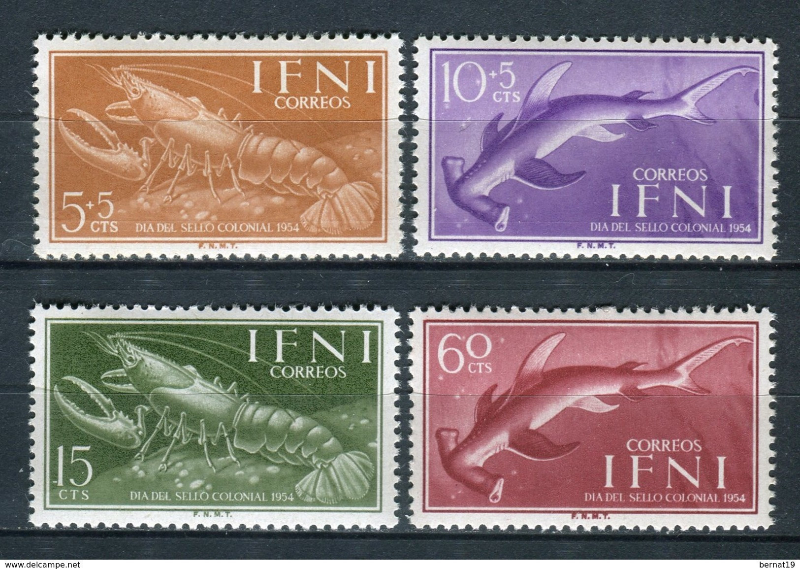 Ifni 1954. Edifil 118-21 ** MNH. - Ifni